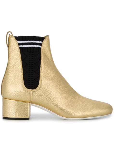 fendi gold chelsea boots|Fendi ladies boots.